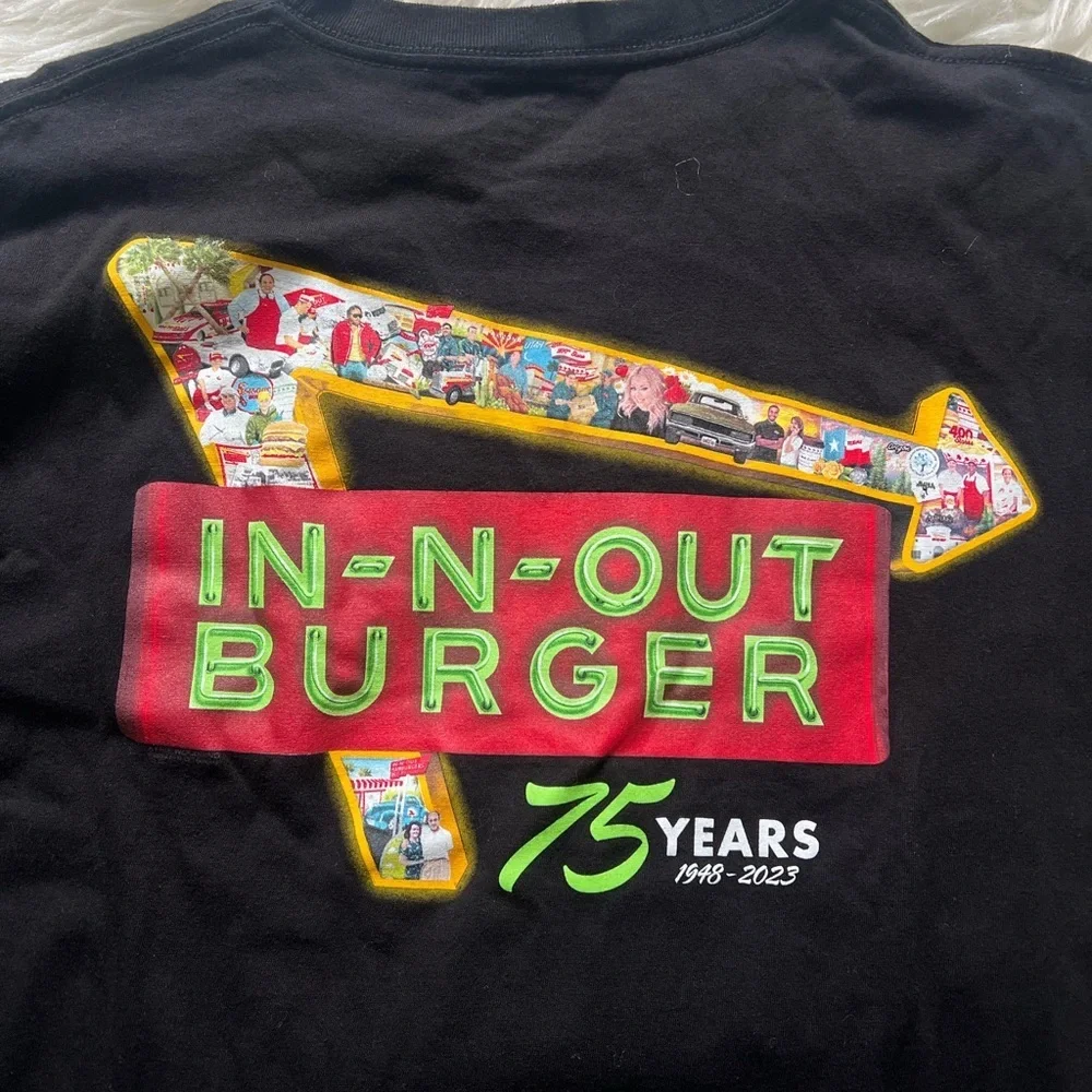 In N Out 75 Years Men’s Black T-Shirt
